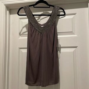 NWT Matty M Sparkle Sz S Beaded Top